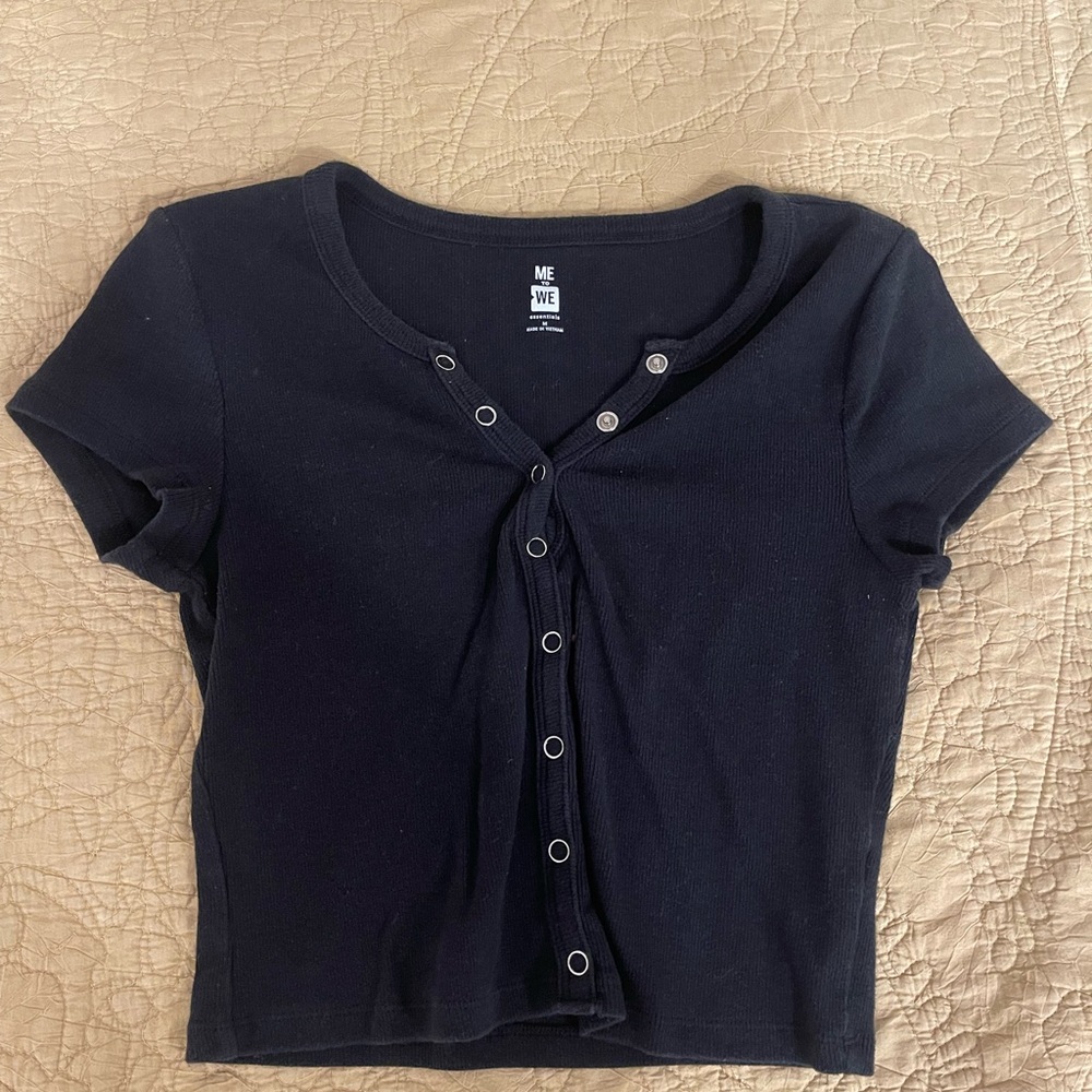 Me to We Black Essential Top